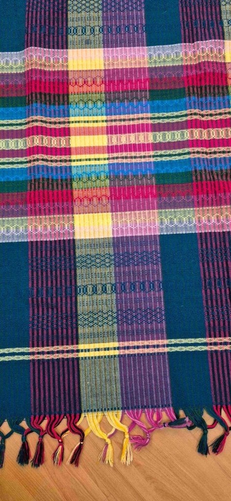 Kleurrijke grandfoulard 194/148 cm, Djt@dejuistetoon.eu, Ophalen of Verzenden, Zo goed als nieuw, Mon Plaisir 19, Etten-Leur, Netherlands