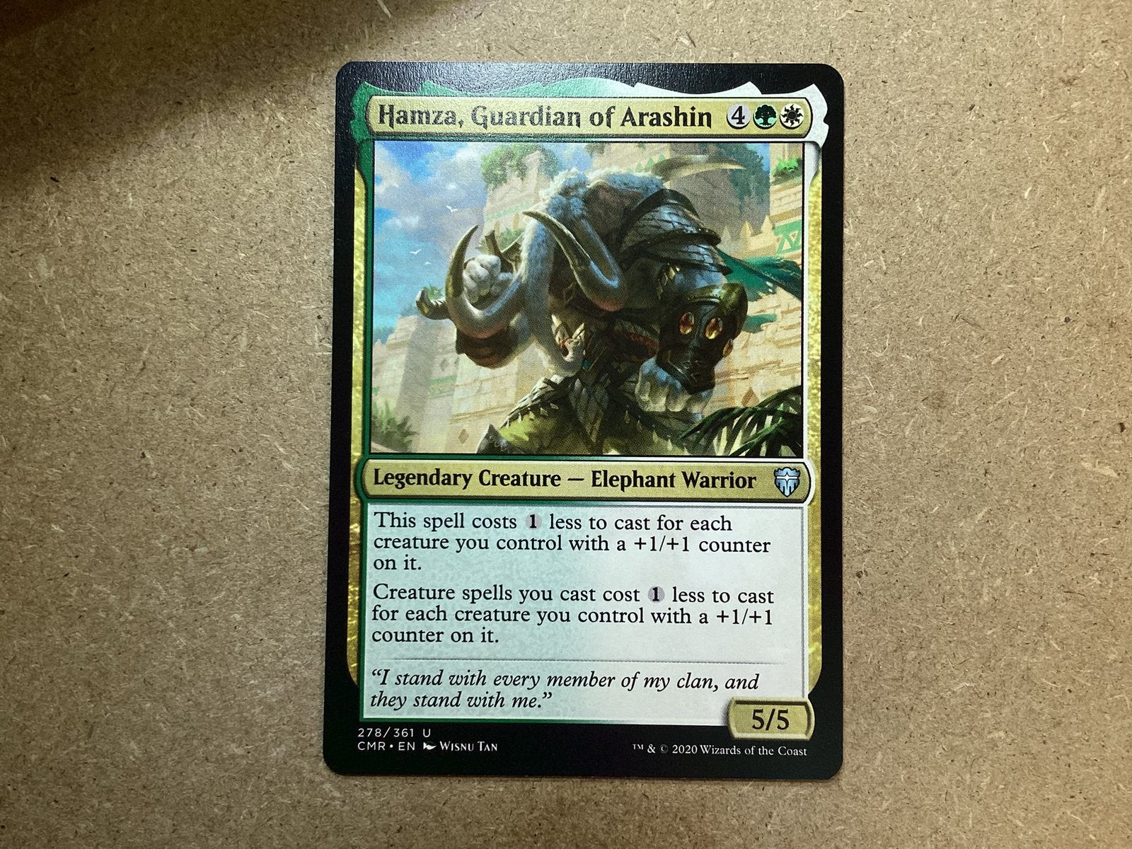 1x Hamza, Guardian of Arashin [278/361] (Near Mint), Ophalen of Verzenden, Zo goed als nieuw, Losse kaart