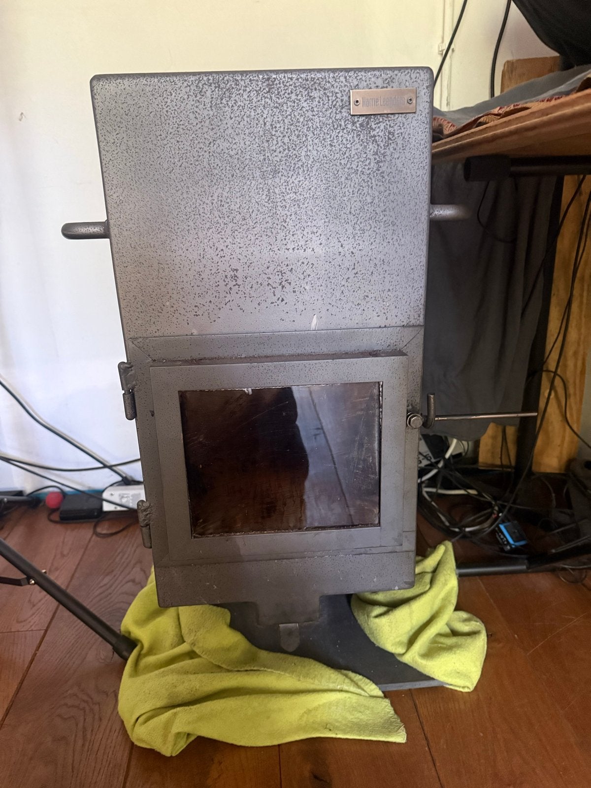 Harrie Leenders Houtkachel - 7kW, Hoog Rendement, Huis en Inrichting, Gebruikt, Houtkachel, Ophalen of Verzenden, Vrijstaand