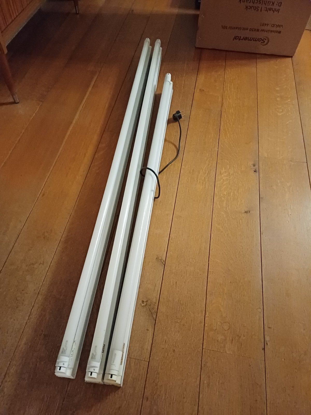 3x Philips TL-buizen met LED vervanging, Gebruikt, 60 watt of meer, Overige fittingen, TL-buis
