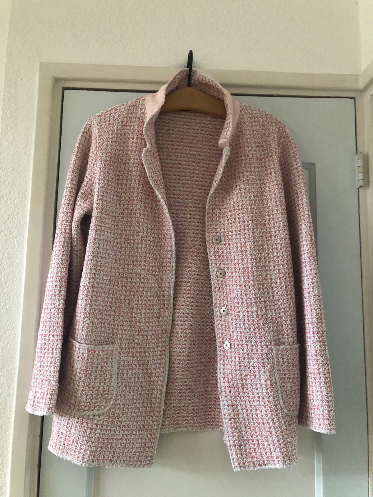 Anneclaire roze zomer jas/vest maat 46 - Prima staat, Ophalen of Verzenden, Zo goed als nieuw, Maat 46/48 (XL) of groter, Roze