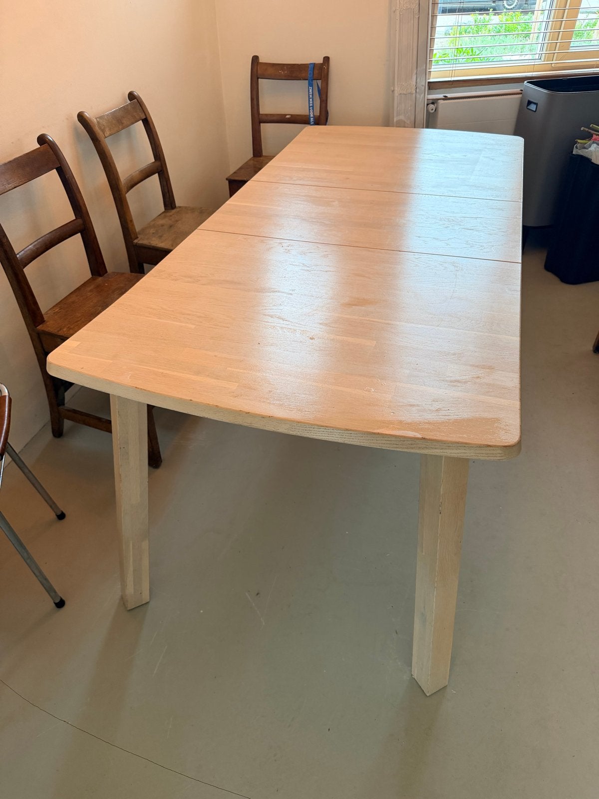 Woood Lange Jan Uitschuifbare Tafel - Whitewash