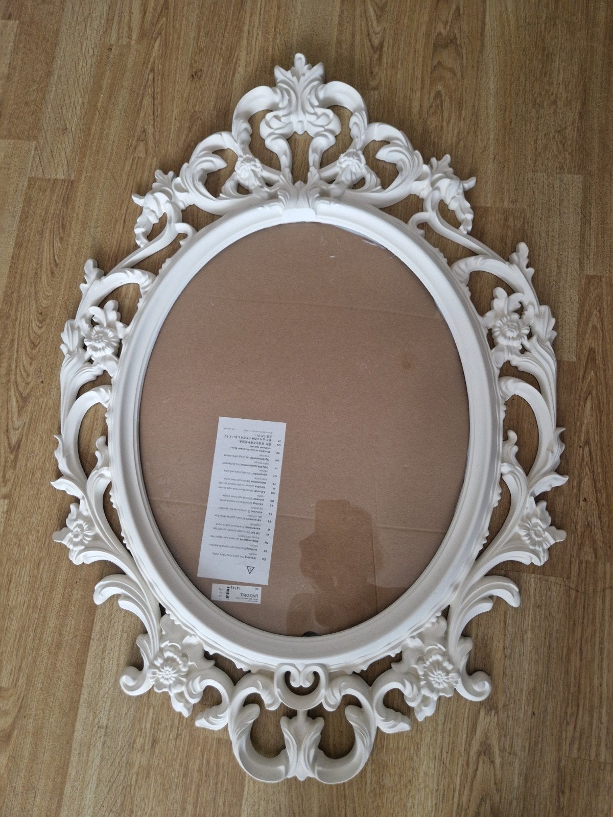 Decoratieve fotolijst/spiegellijst wit, 47x38 cm, Ophalen of Verzenden, Zo goed als nieuw, Kunststof, Wit