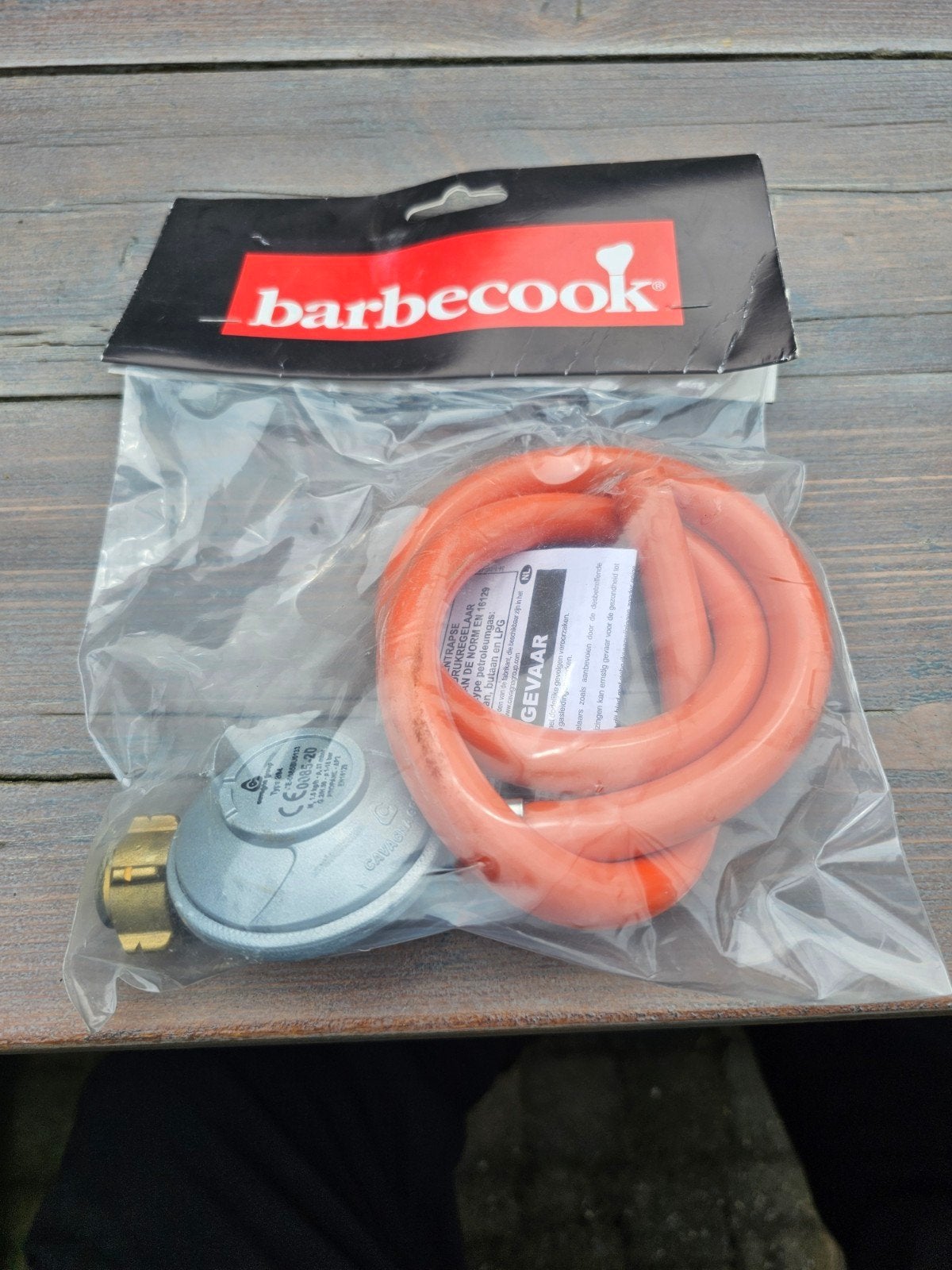 Barbecook gasdrukregelaar bbq met gasslang, Ophalen of Verzenden, Nieuw, Barbecook