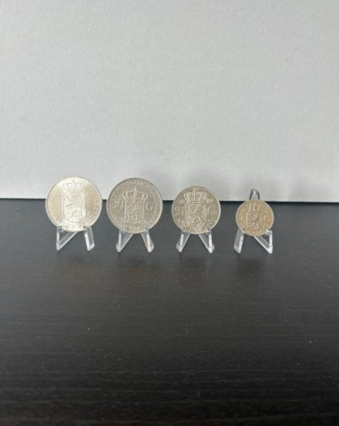 Zilveren nederlandse gulden - 10 gulden - 2.5 gulden, Setje, Zilver, Ophalen of Verzenden, Koningin Wilhelmina