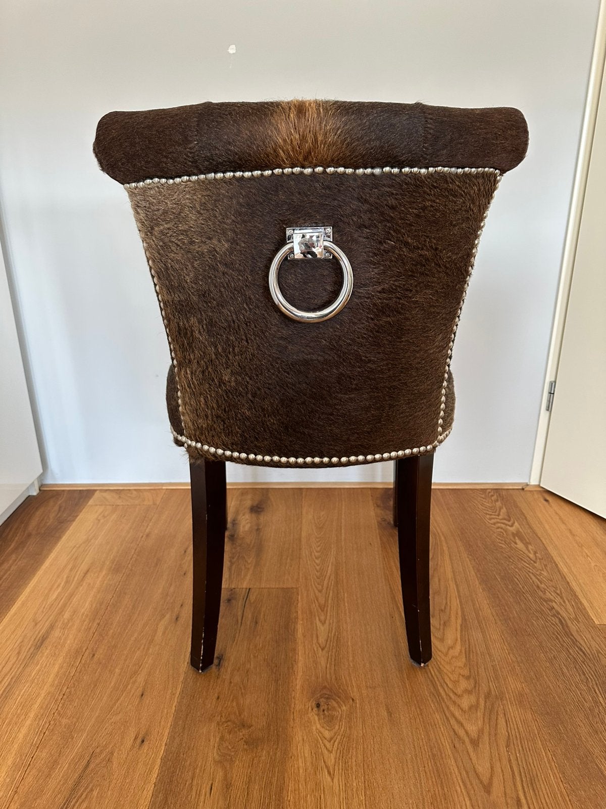 Koeienhuid koeienvacht , Fauteuil Landelijke Stijl, Huis en Inrichting, Stoelen, Ophalen, Bruin, Eén