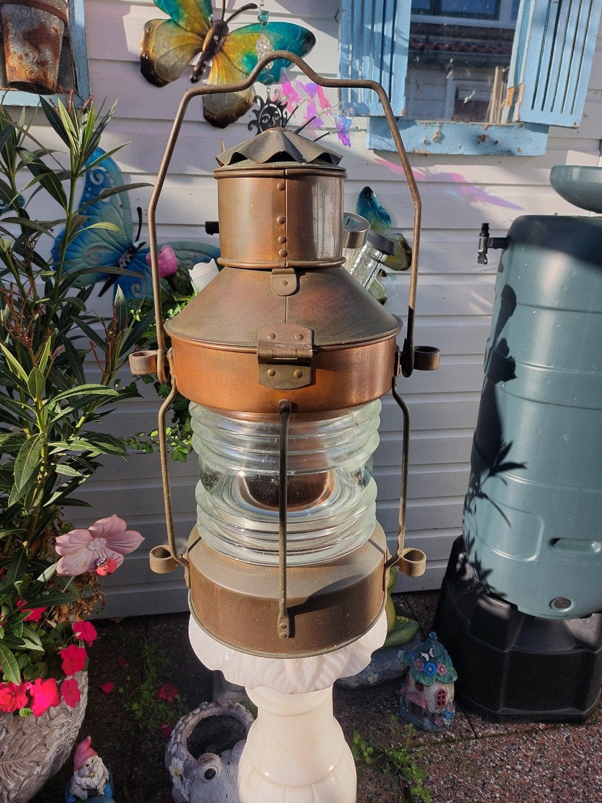 Antieke scheepslamp, Ophalen of Verzenden