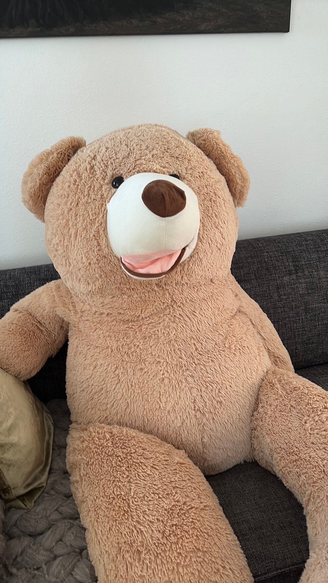 Knuffelbeer groot!!!! Grote beer, Ophalen, Zo goed als nieuw, Beer