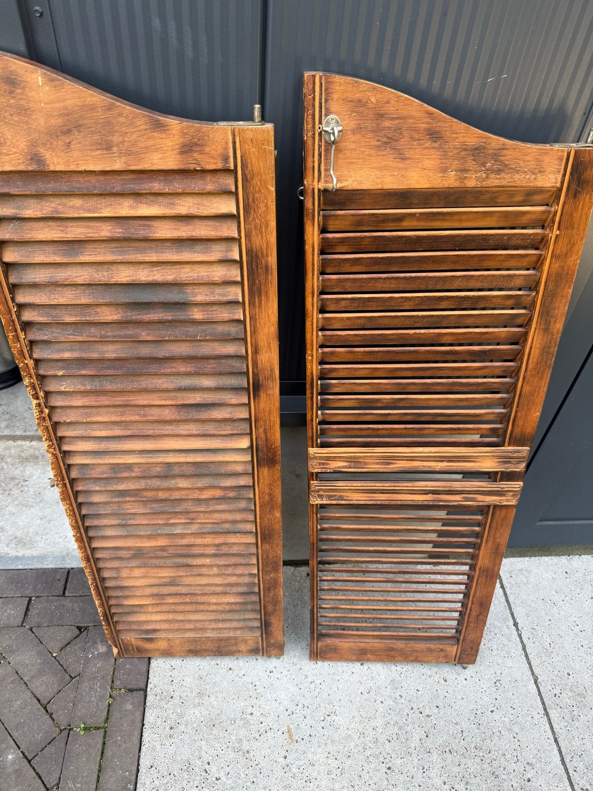Saloon Deuren - Houten Klapdeuren, Ophalen, Gebruikt, Minder dan 80 cm, Binnendeur