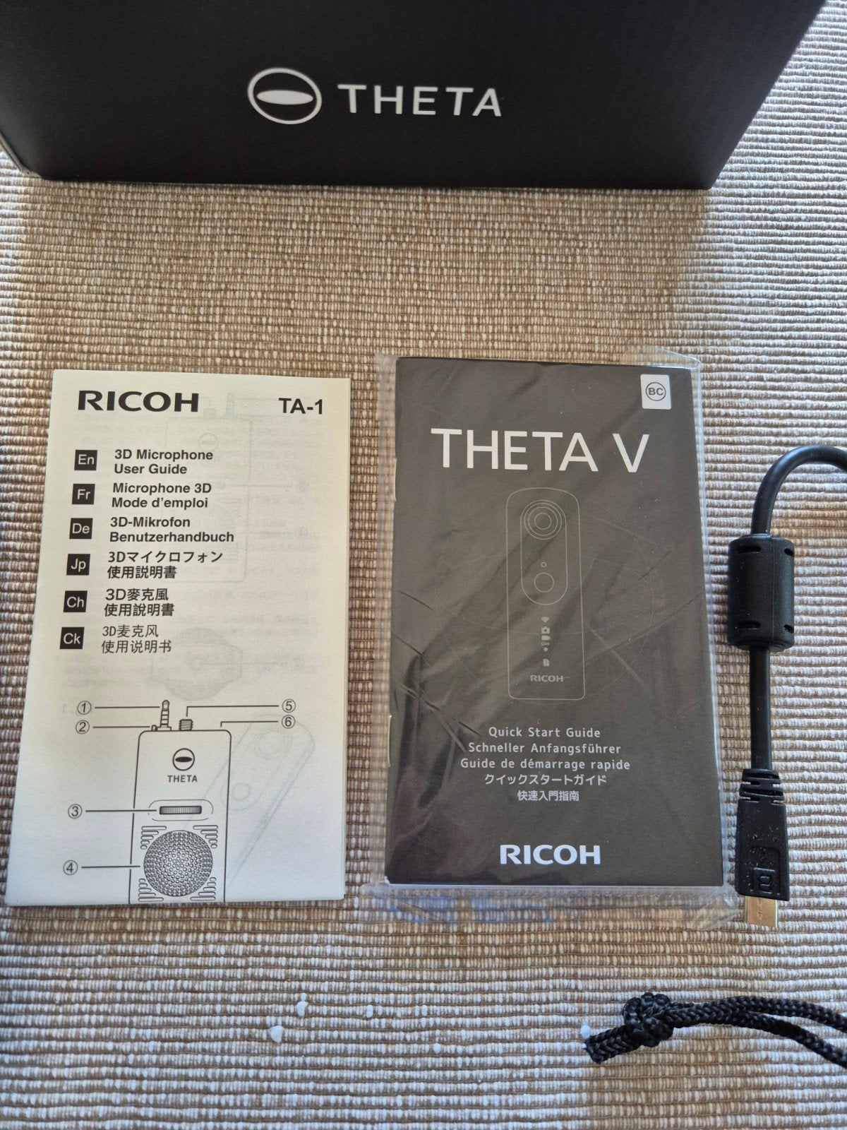 Ricoh Theta V 360 graden camera met externe microfoon, Ophalen of Verzenden