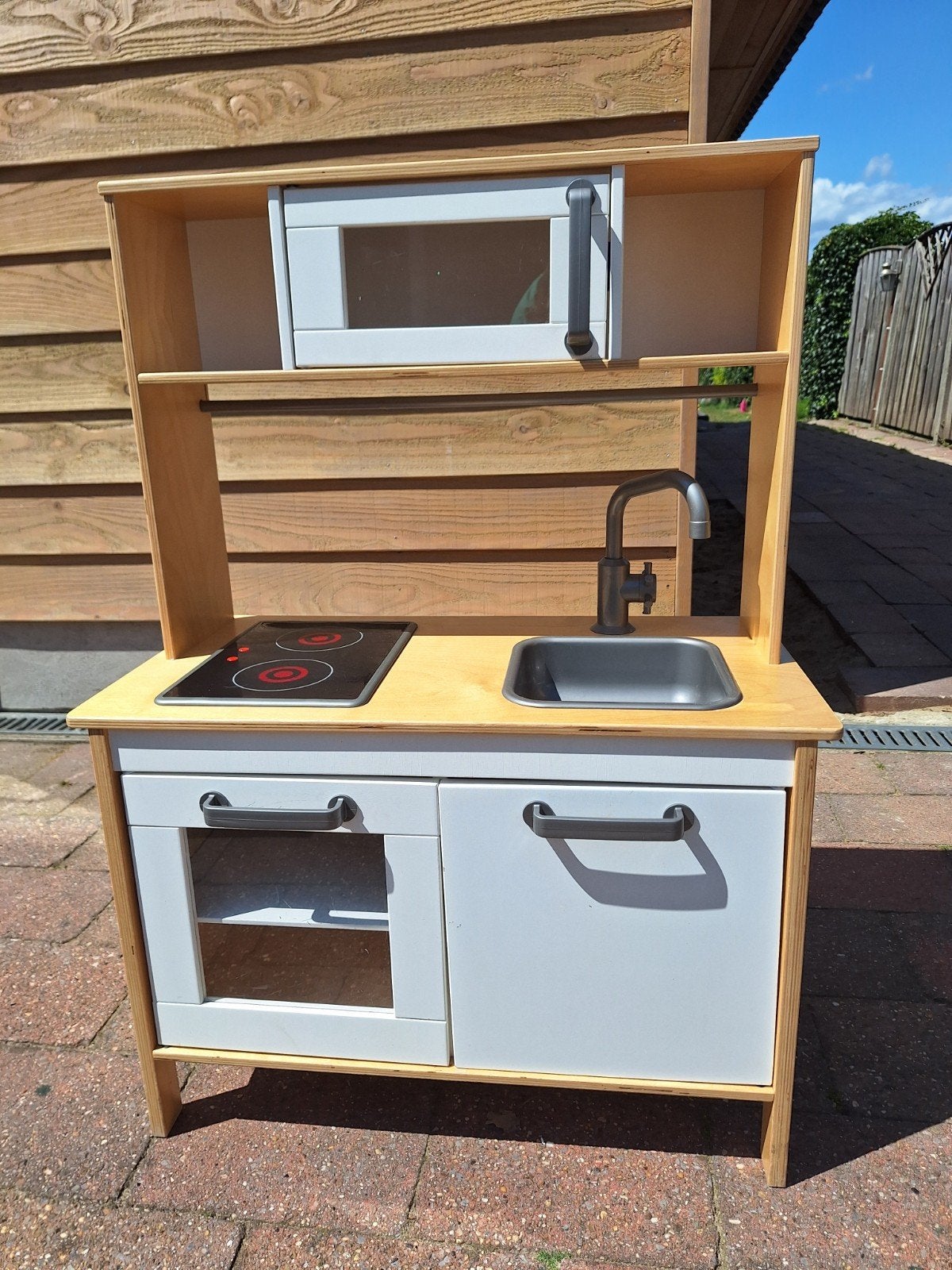 Houten Ikea speelkeuken met uitgebreide accessoires set, Ophalen, Gebruikt, Speelkeuken-accessoire