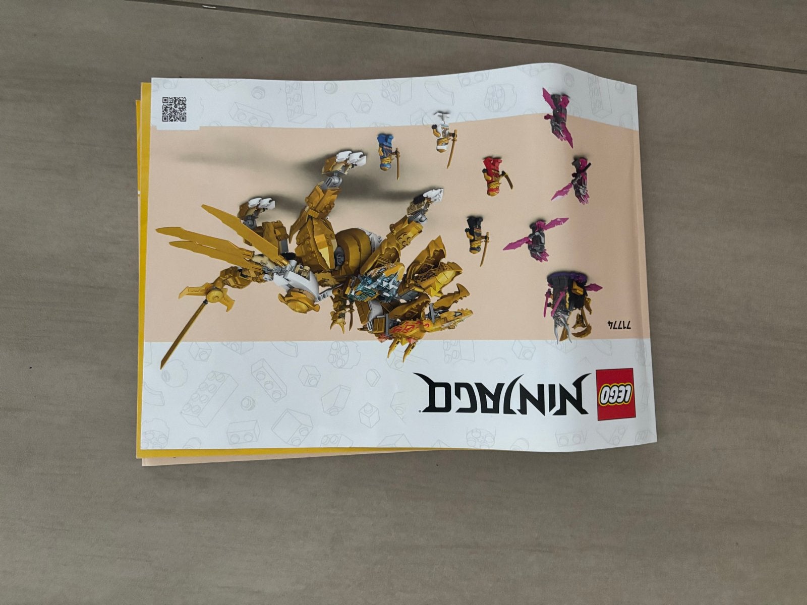 Lego Ninjago Lloyd's Gouden Ultra Draak 71774, Lego, Ophalen of Verzenden, Zo goed als nieuw, Compleet