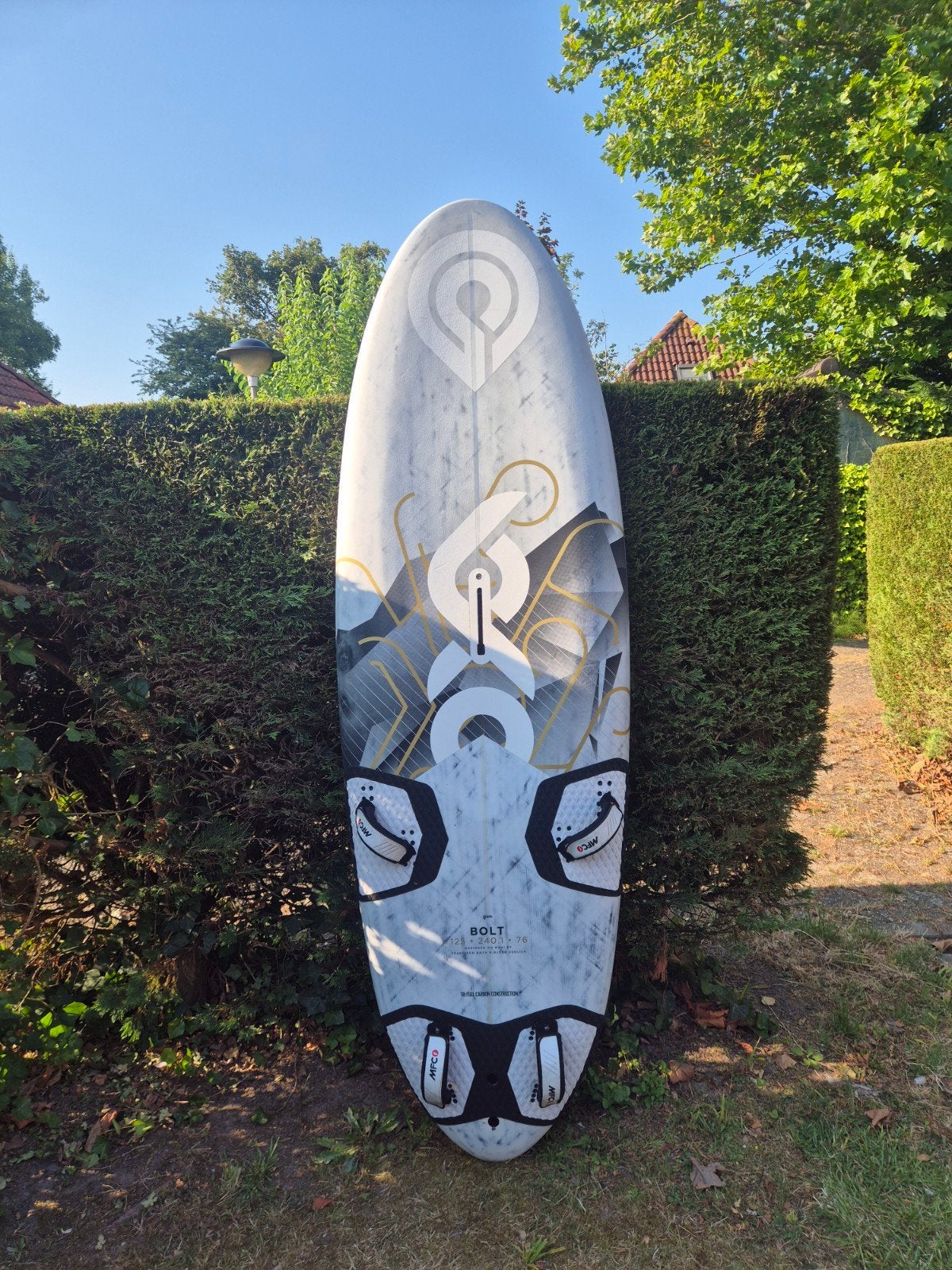 Goya Bolt Pro 125 liter, 240x76cm freerace, Watersport en Boten, Ophalen, Gebruikt, Minder dan 250 cm, Met vin(nen)