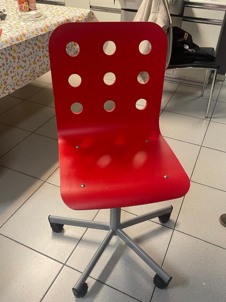Ikea Bureau stoel, Ophalen, Gebruikt, Rood, Bureaustoel