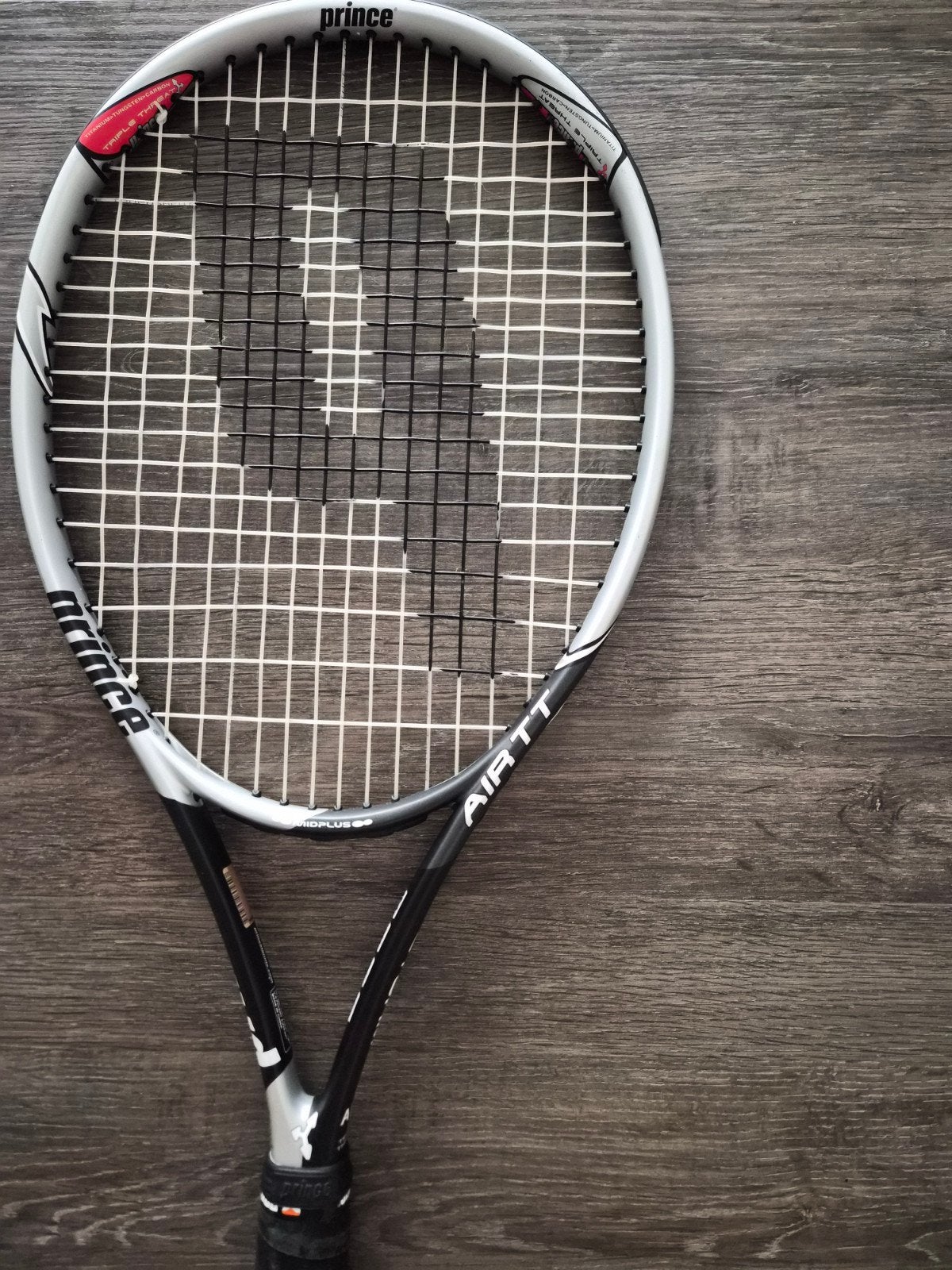 Prince Air Triple Threat Storm Tennisracket met hoes, Sport en Fitness, Tennis, Ophalen, Gebruikt, Prince, Racket