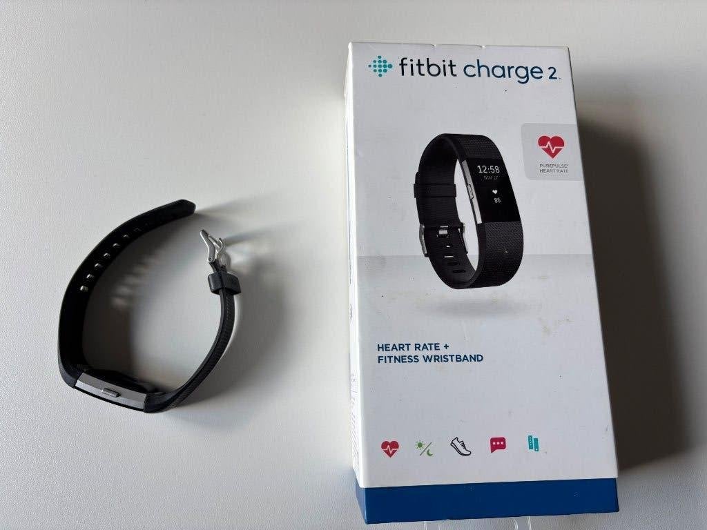 Fitbit charge 2, Zwart, Ophalen of Verzenden, Zo goed als nieuw, Fitbit