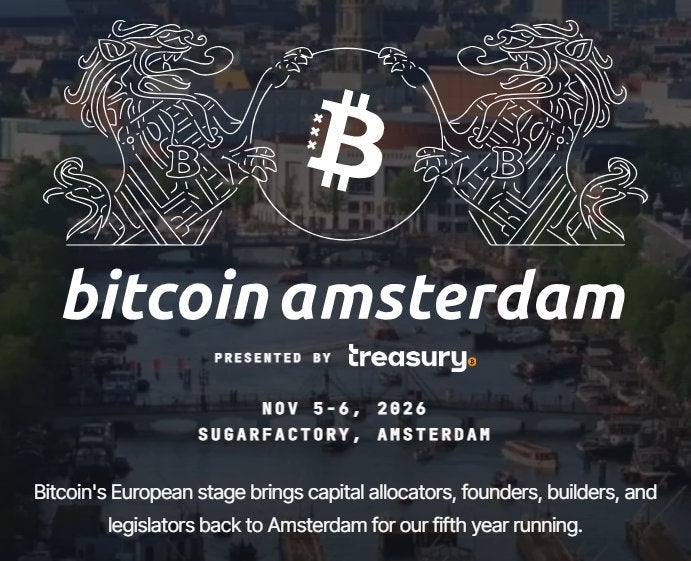 2x Bitcoin Amsterdam tickets – €100 per stuk (50% korting), Twee personen, Meerdaags