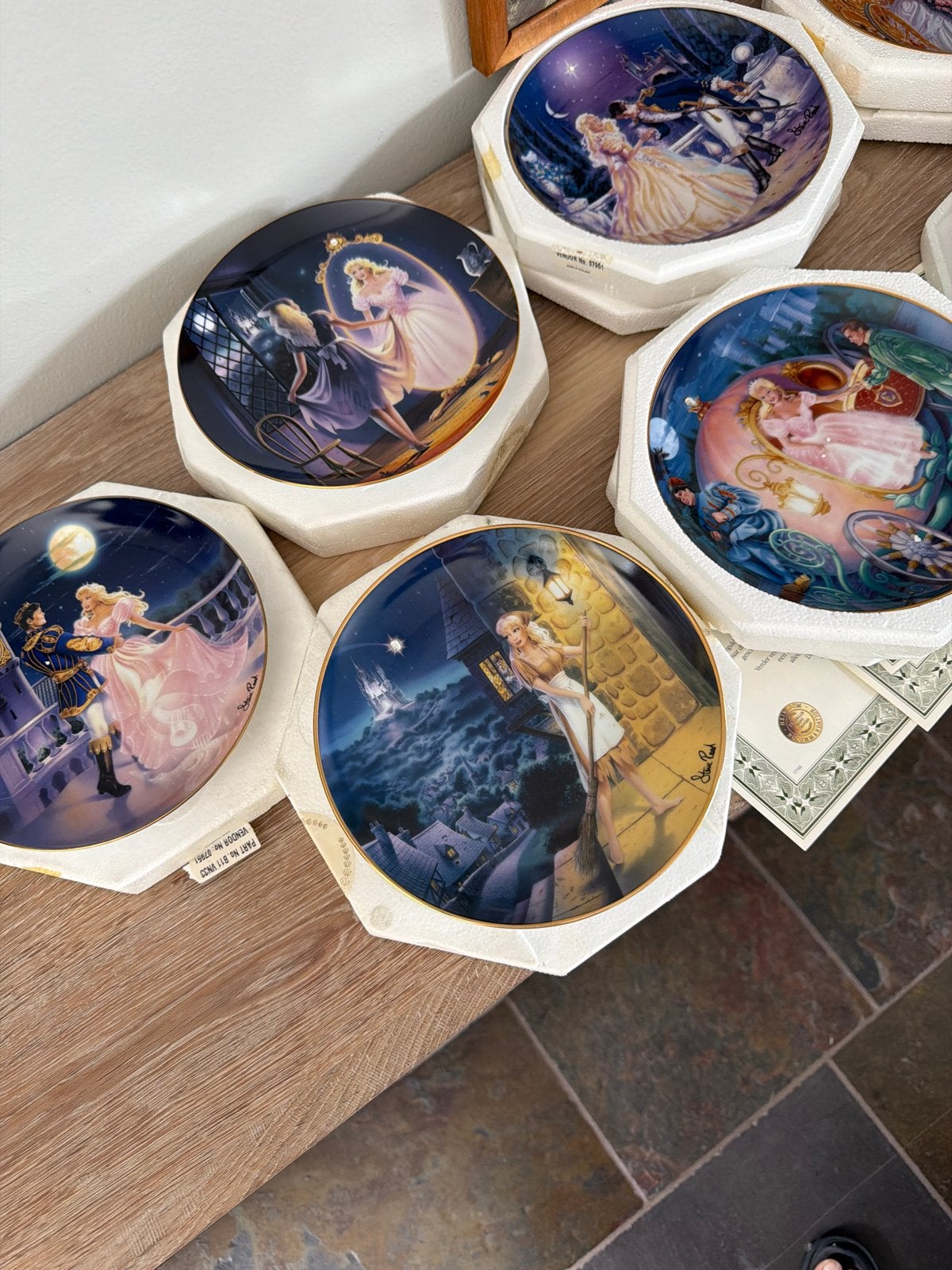Franklin Mint Assepoester Borden Collectie - 12 Stuks, Verzamelen, Ophalen, Zo goed als nieuw, Porselein, Bord of Schaal