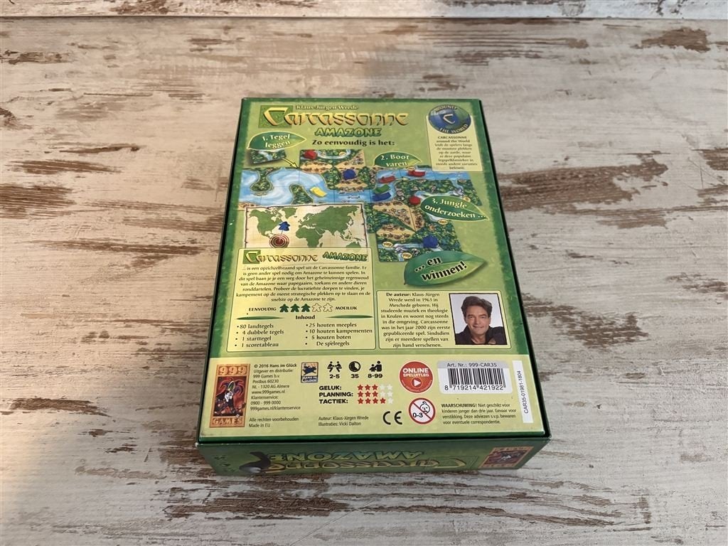Carcassonne Amazone - 999 games - s2083, Hobby en Vrije tijd, Gezelschapsspellen | Bordspellen, Verzenden, Zo goed als nieuw