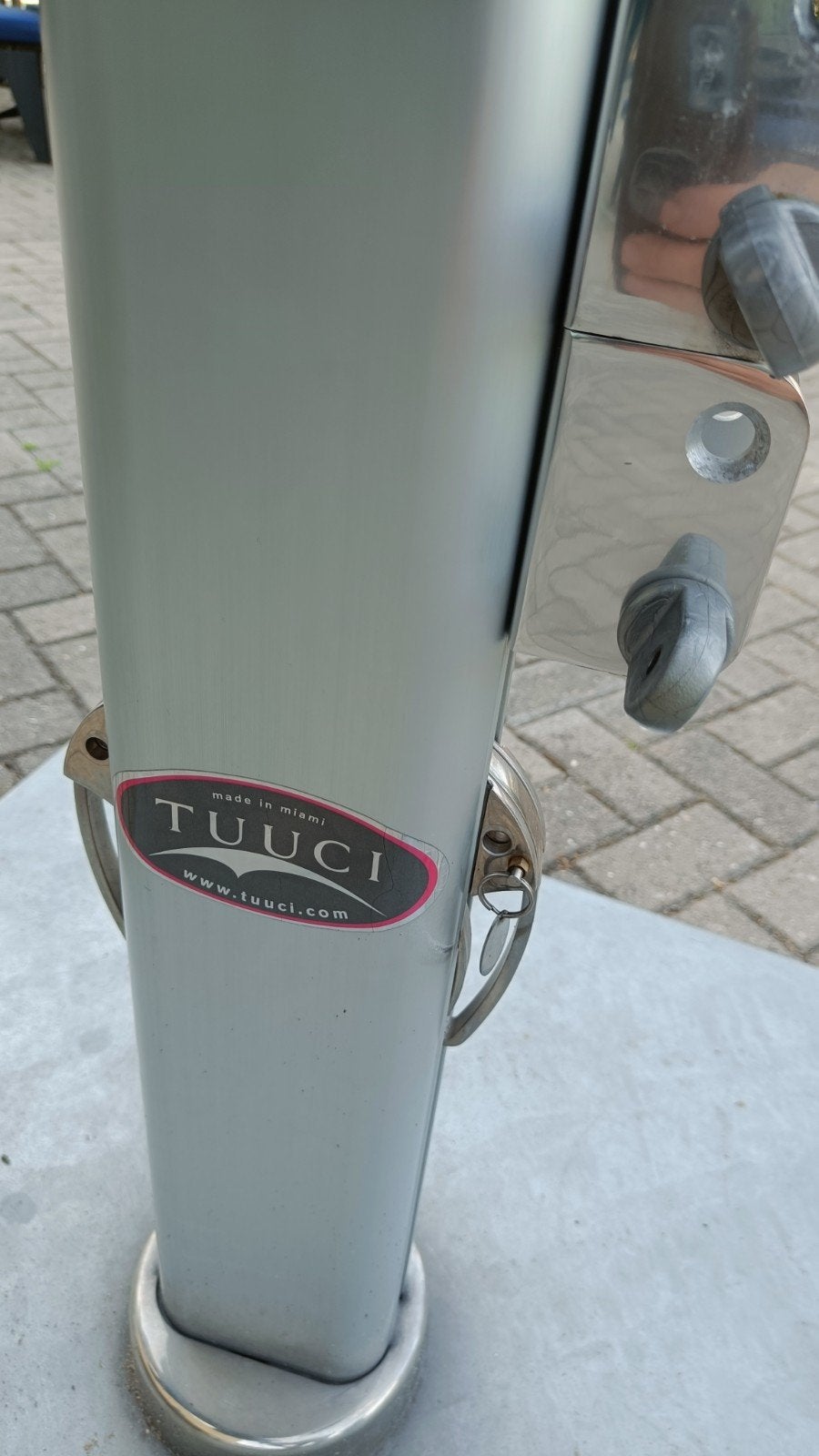 Tuuci Zweefparasol - Grote Horeca Kwaliteit Parasol, Ophalen, Verstelbaar, Gebruikt, Zweefparasol