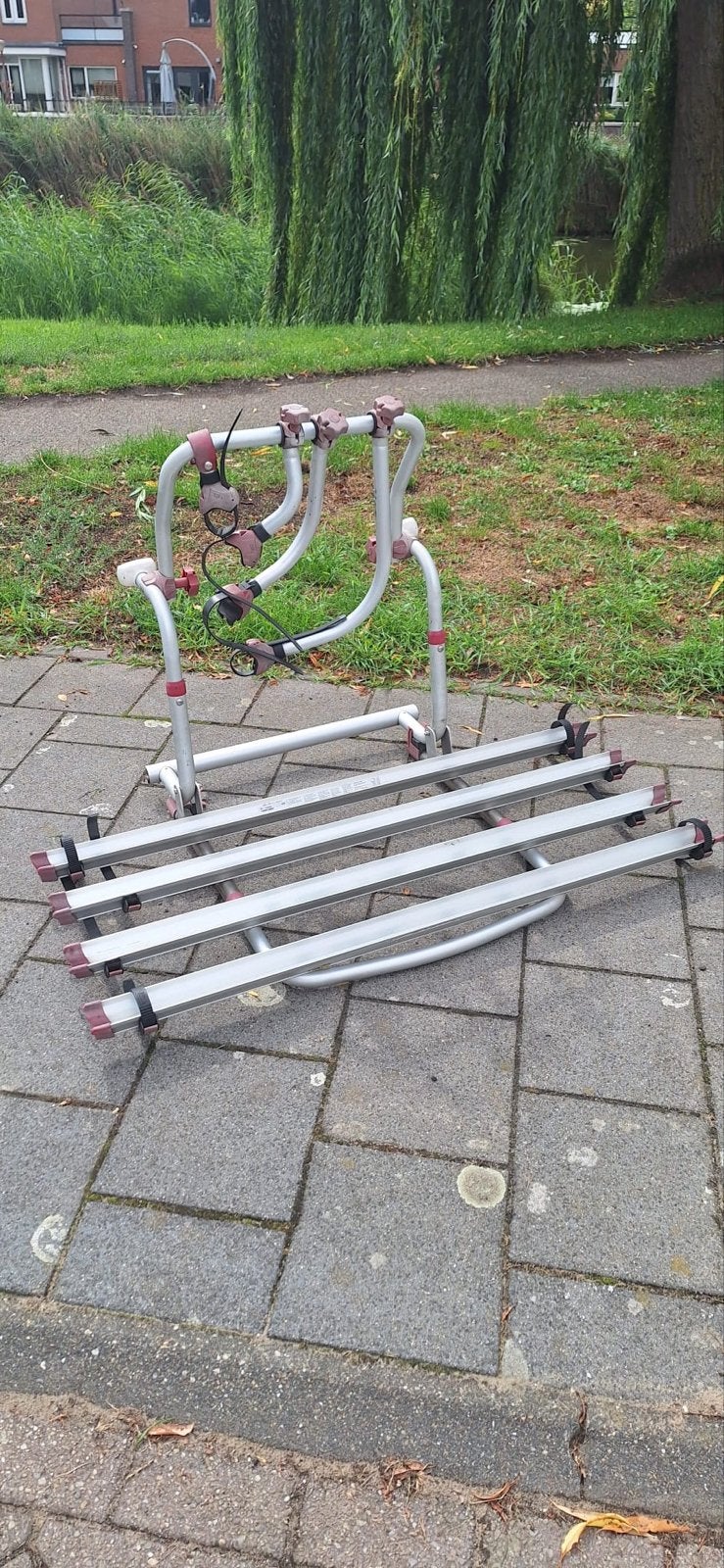 Fietsendrager voor 4 fietsen - camper, Ophalen, 3 fietsen of meer, Gebruikt, Achterklepdrager
