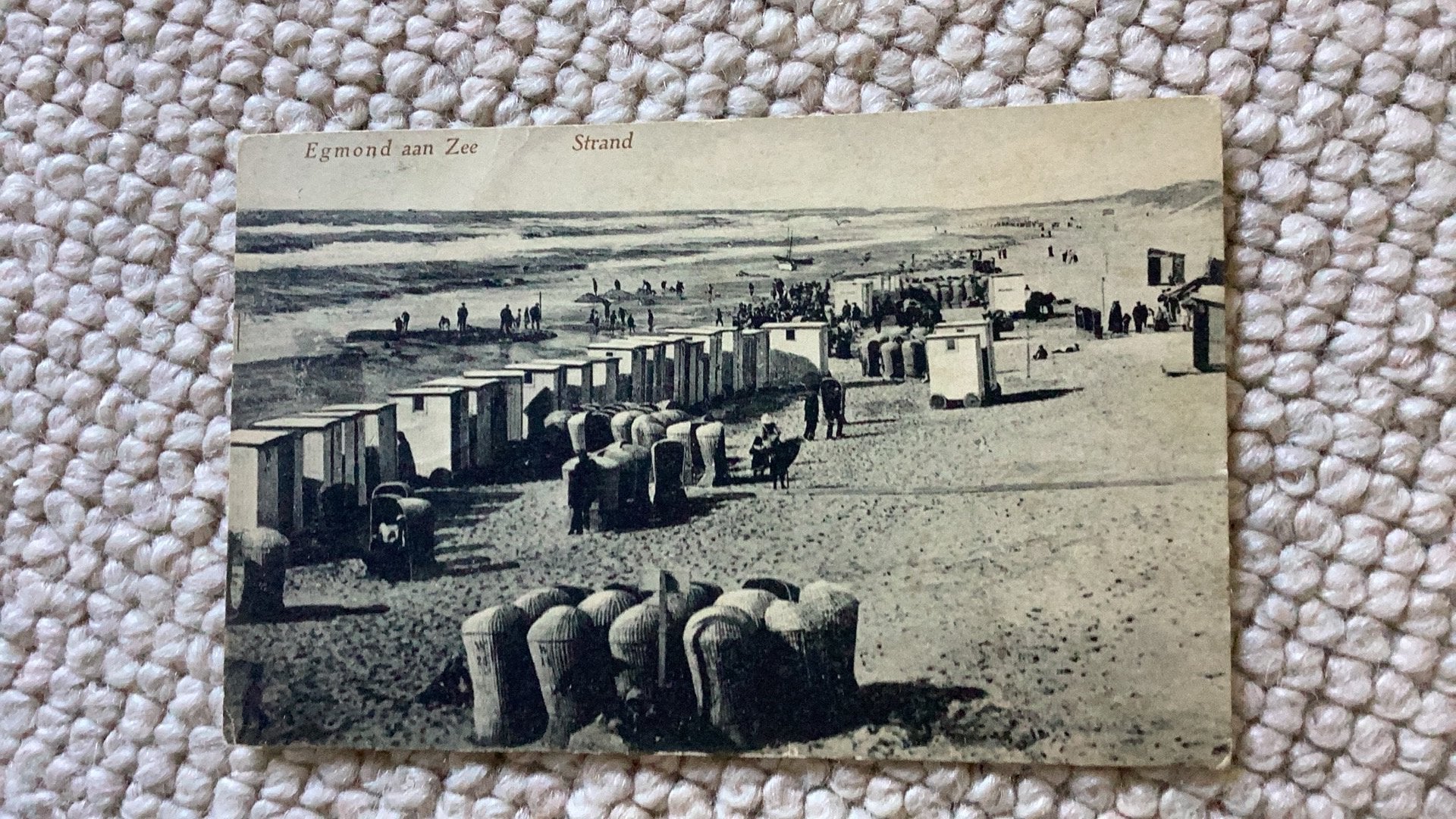 Ansichtkaart Egmond aan Zee Strand 1912. 988, Ophalen of Verzenden, Voor 1920, Gelopen, Noord-Holland