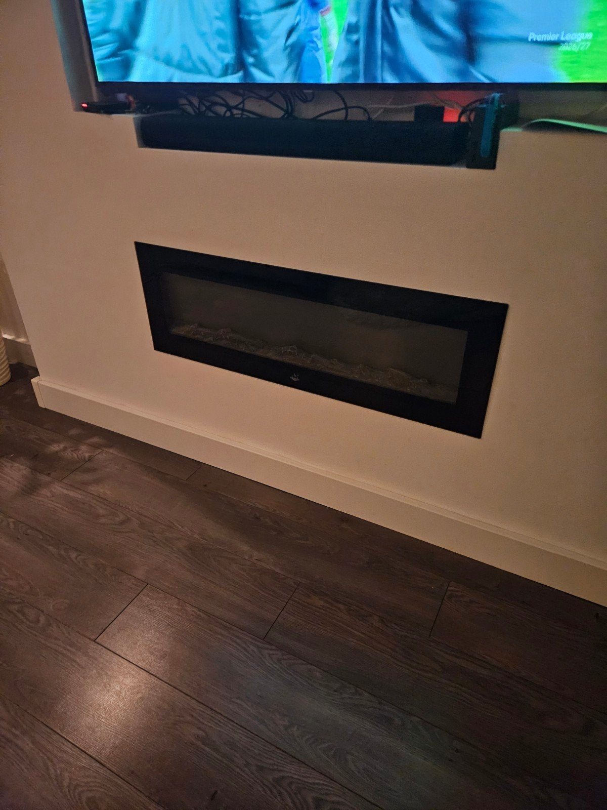 Decoratieve elektrische openhaard met afstandsbediening, Huis en Inrichting, Ophalen, Zwart, Zo goed als nieuw, Metaal