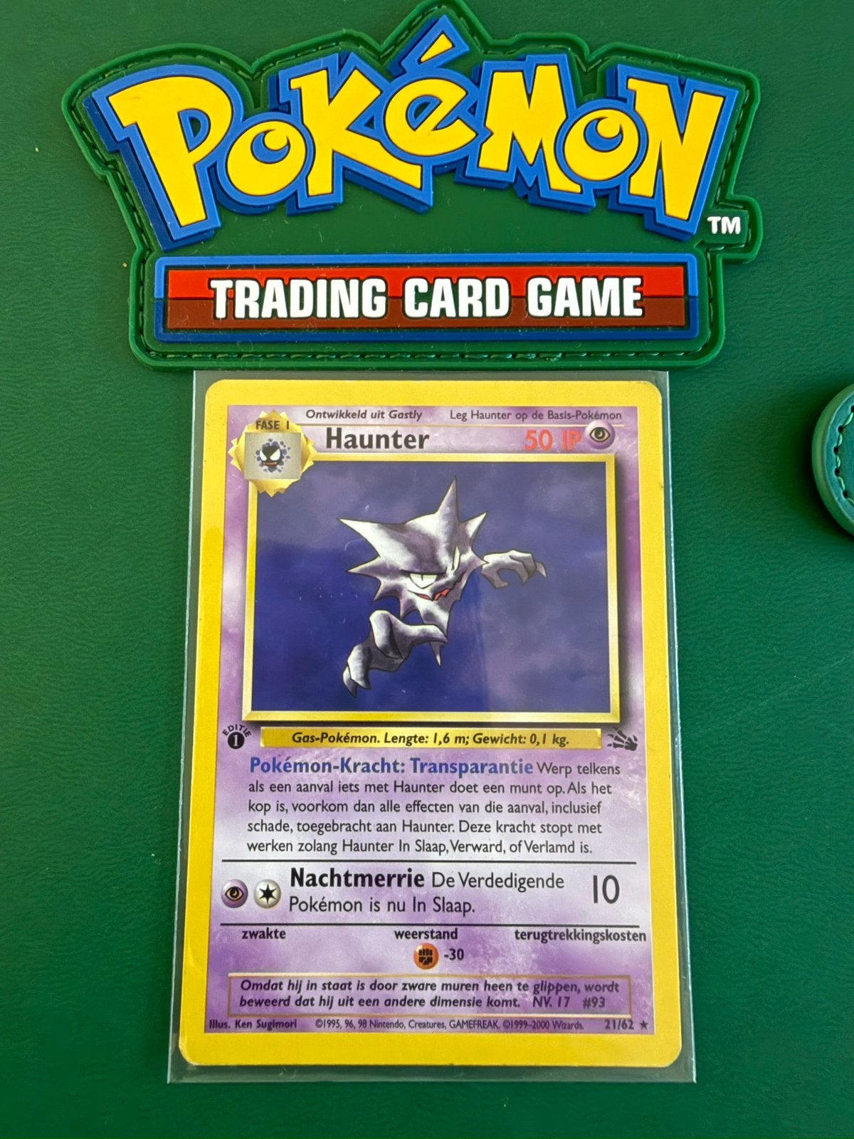 Haunter 1st Edition non holo 21/62 Dutch, Ophalen of Verzenden, Zo goed als nieuw