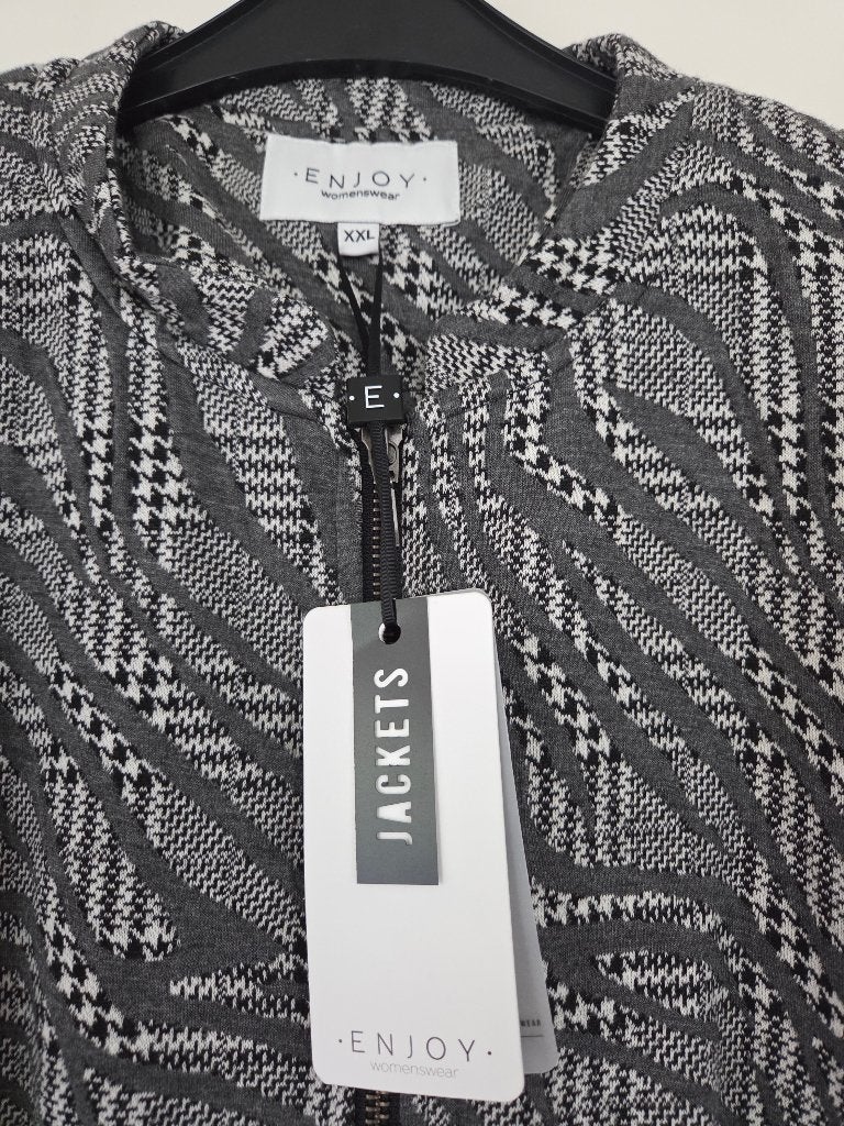 Enjoy antraciet jasje Maat XXL (Nieuw met prijskaartje), Verzenden, Maat 46/48 (XL) of groter, Enjoy, Nieuw