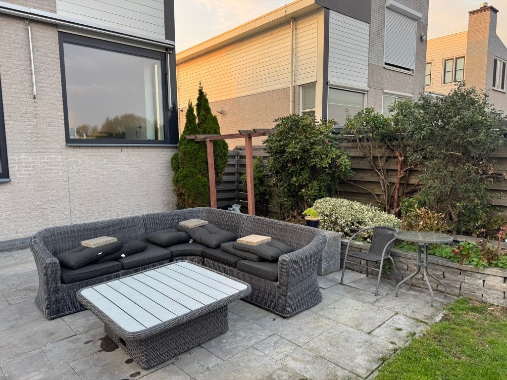 JYSK Loungeset Tuinset TAMBOHUSE 5-persoons grijs, Tuin en Terras, Tuinsets en Loungesets, Ophalen, 5 zitplaatsen, Gebruikt, Bank