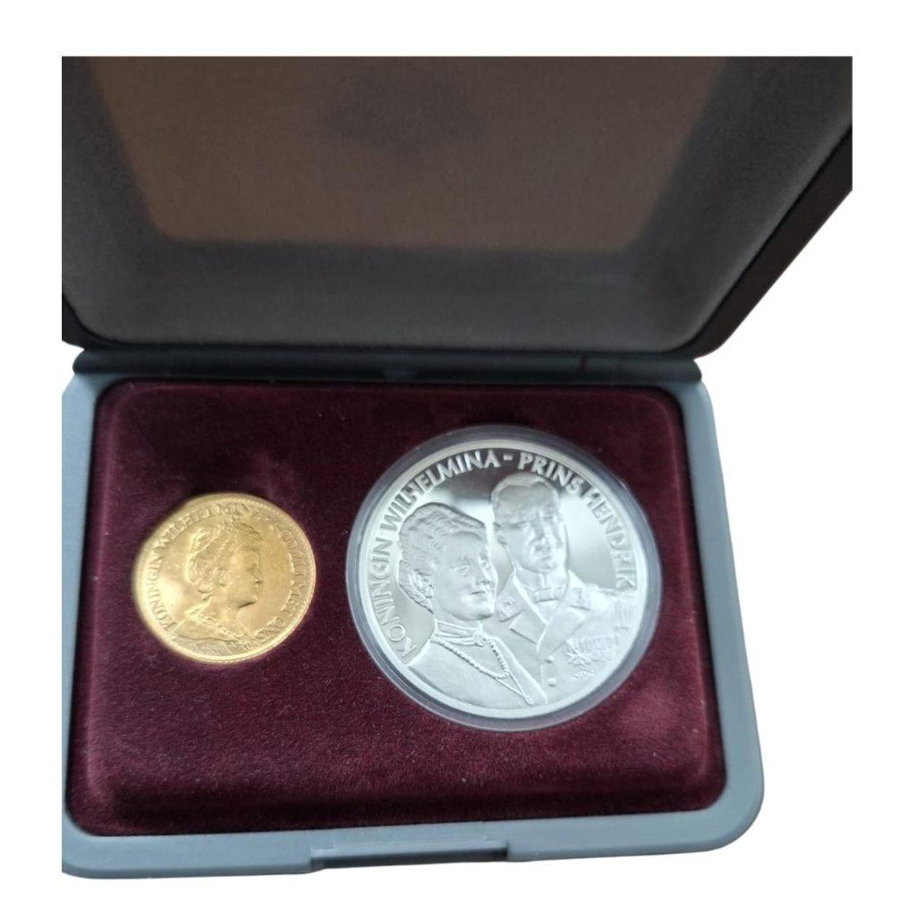 NL gouden tientje 1912 Wilhelmina incl doosje en certificaat