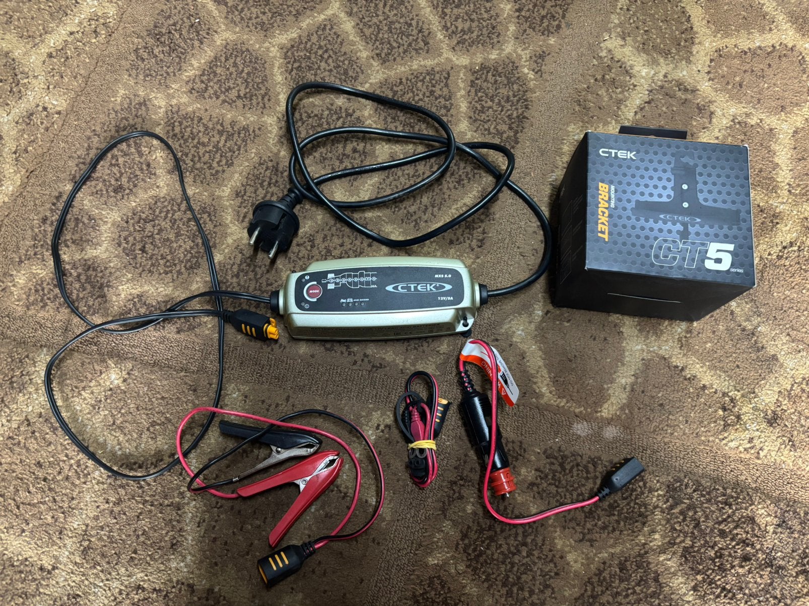 Ctek 5.0 acculader, druppellader, Complete set., Ophalen of Verzenden, Gebruikt