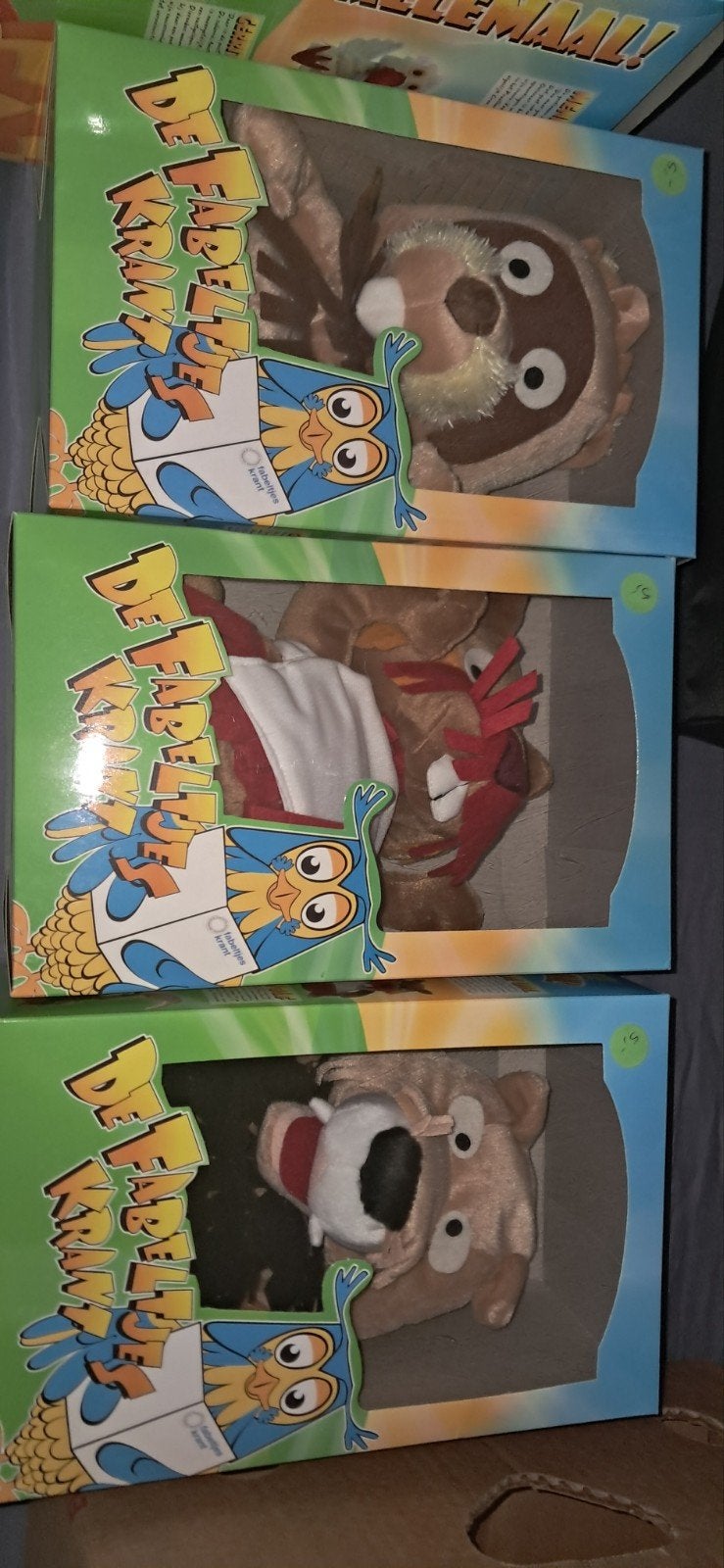 Fabeltjeskrant handpoppen, Ophalen, Pop