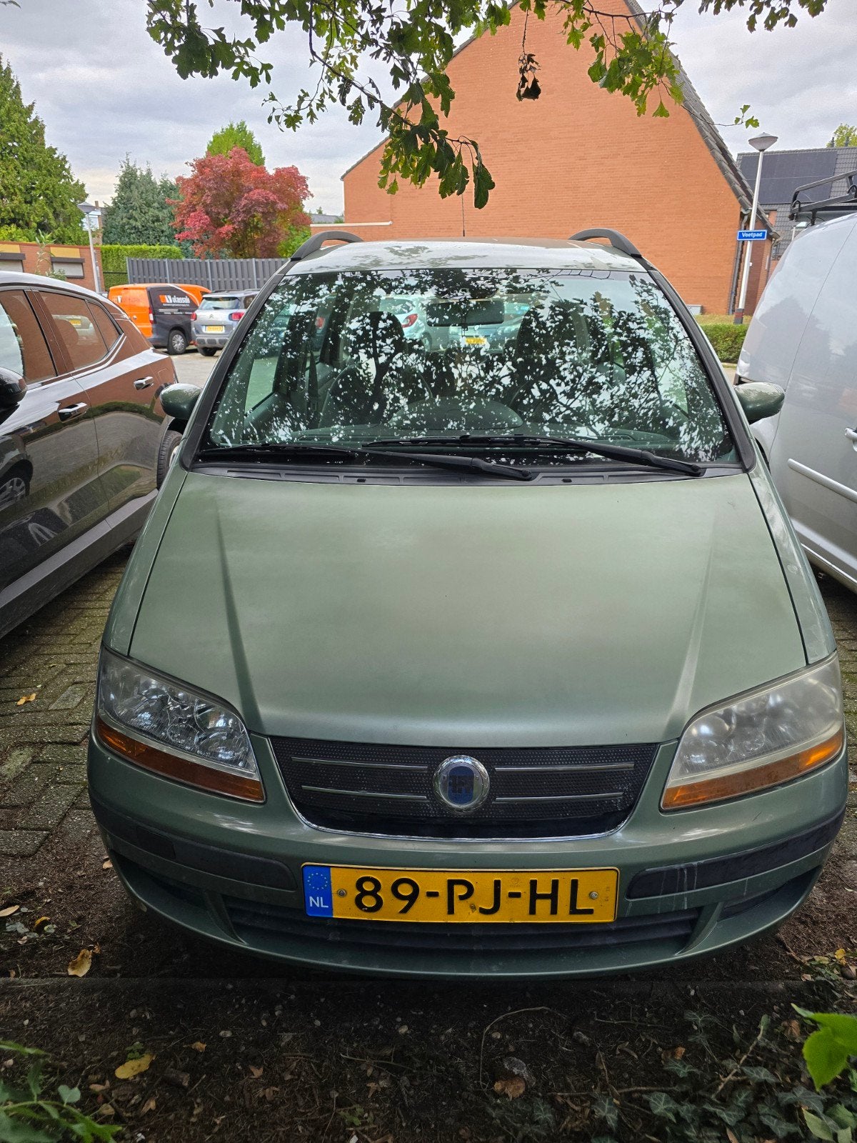Fiat Idea 1.4 16V 2004 Groen , 110200km, Auto's, Voorwielaandrijving, Idea, 400 kg, Origineel Nederlands