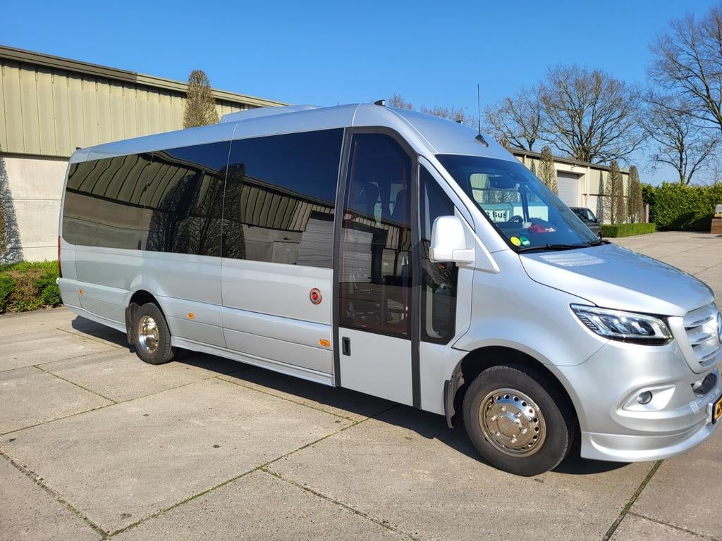 Midi touringcar 21/24 pax Mercedes Sprinter Mercus 2023 zgan, Auto's, Overige Auto's, Bedrijf, ABS, Achteruitrijcamera, Adaptieve lichten