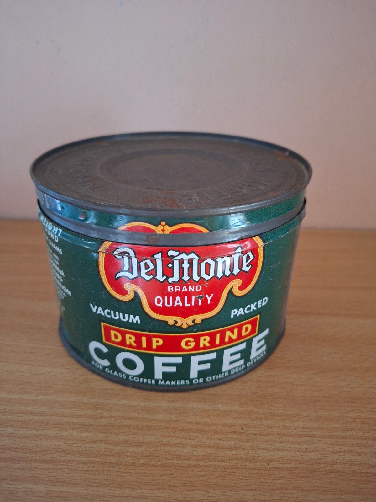 Vintage Del Monte Koffieblik - Decoratief Verzamelobject, Ophalen of Verzenden, Gebruikt, Overige