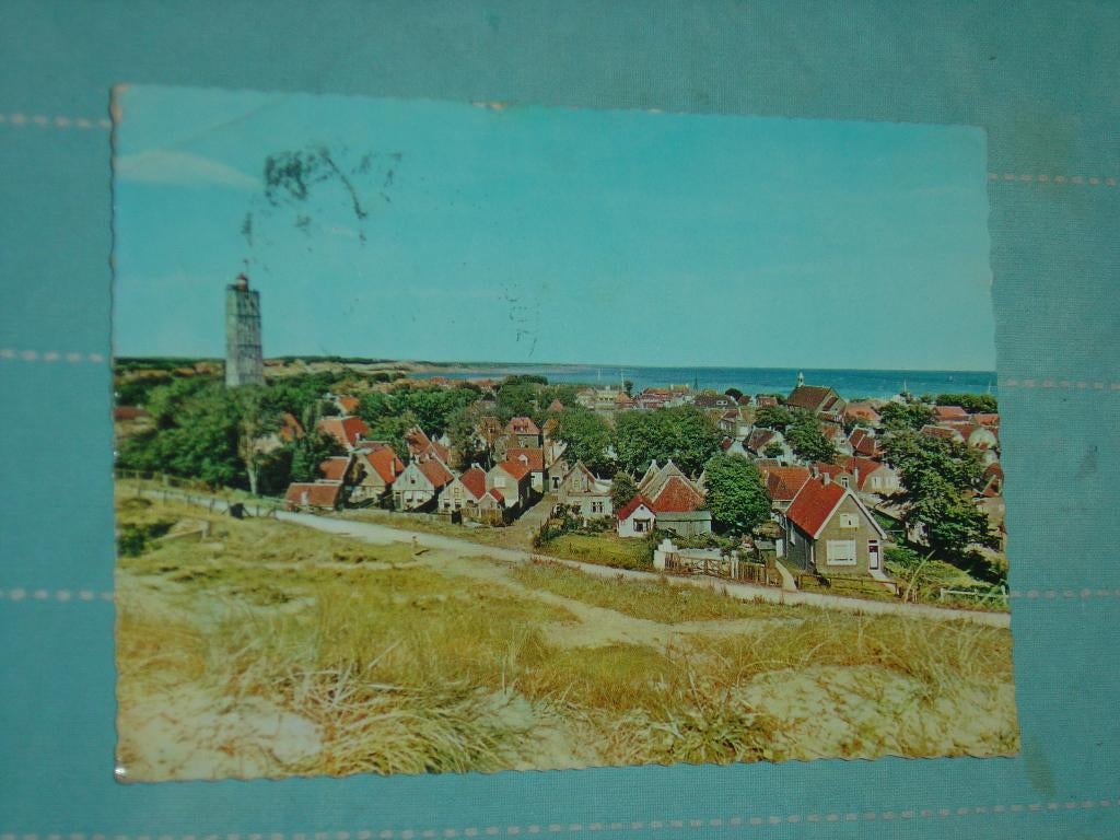 2) Kleuren ansichtkaart Brandaris West-Terschelling, Ophalen of Verzenden, 1960 tot 1980, Gelopen, Waddeneilanden