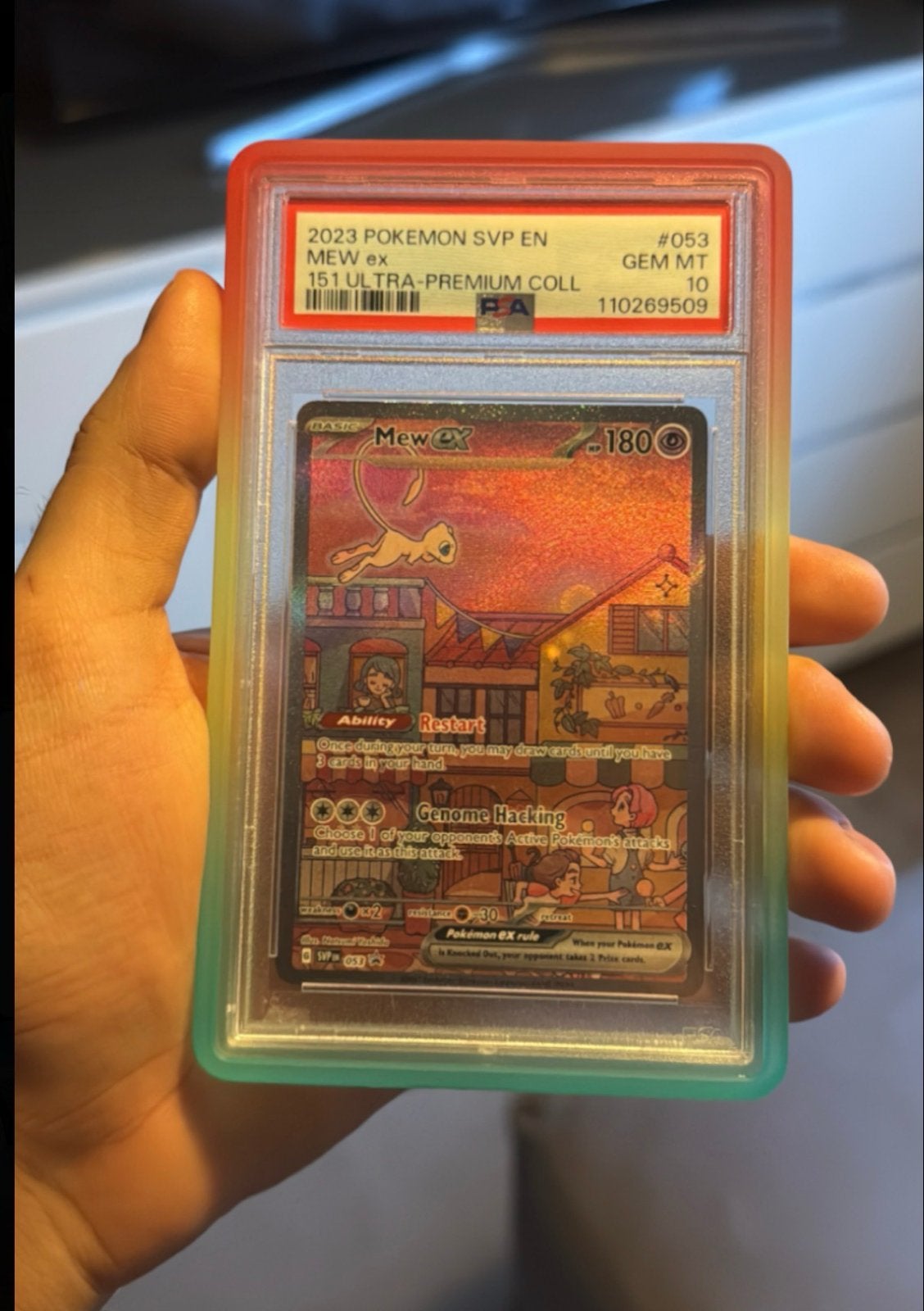 Mew ex 151 Ultra-Premium Collection PSA 10 Pokémon Kaart, Ophalen of Verzenden, Nieuw, Losse kaart
