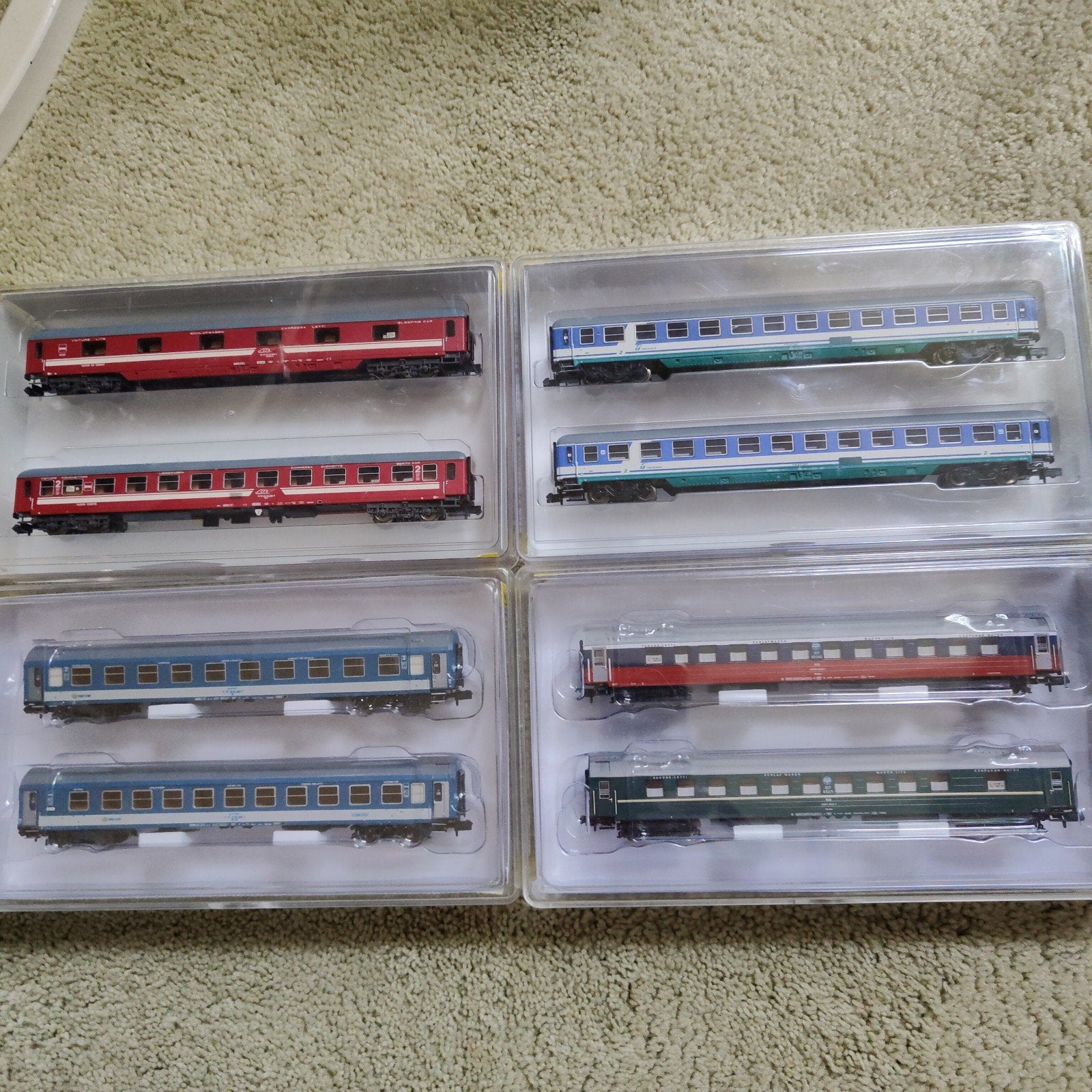 Minitrix EC Venezia set rijtuigen, Ophalen of Verzenden, Zo goed als nieuw, Treinset, Trix