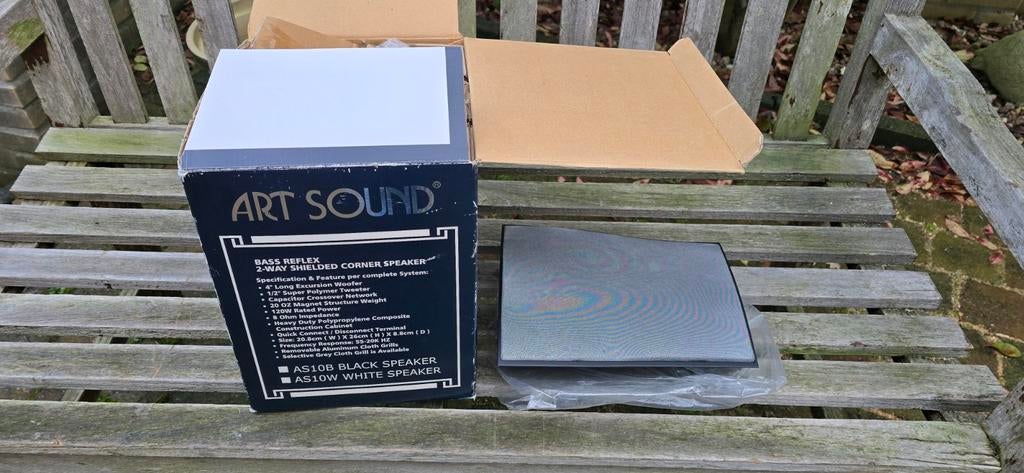 Artsound speakerset 2-weg corner speakers 120 watt, Overige merken, Nieuw, Ophalen of Verzenden, 120 watt of meer
