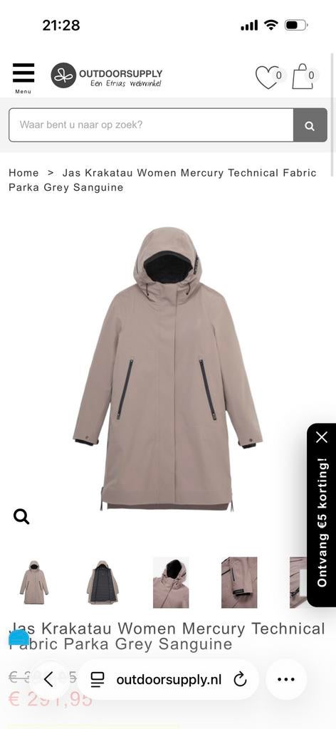 Krakatau dames regenjas winterjas 2in1 nieuw, Ophalen of Verzenden, Nieuw, Maat 38/40 (M), Overige kleuren