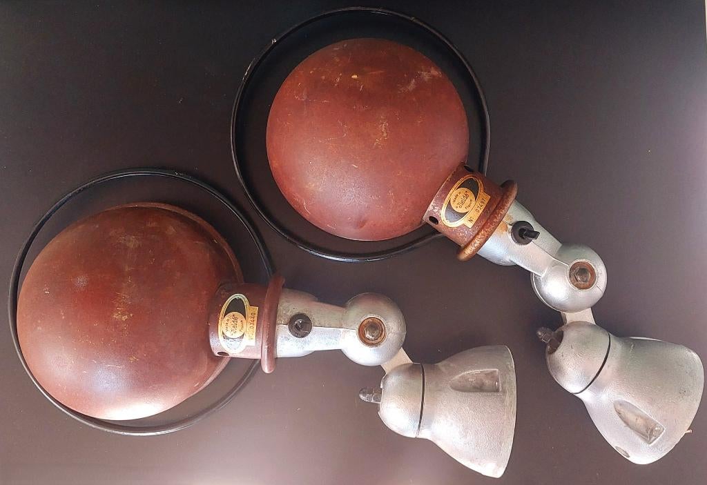 2x Origine Jielde vintage wandlamp. Prachtstaat !, Gebruikt, Jielde, ., Ophalen of Verzenden