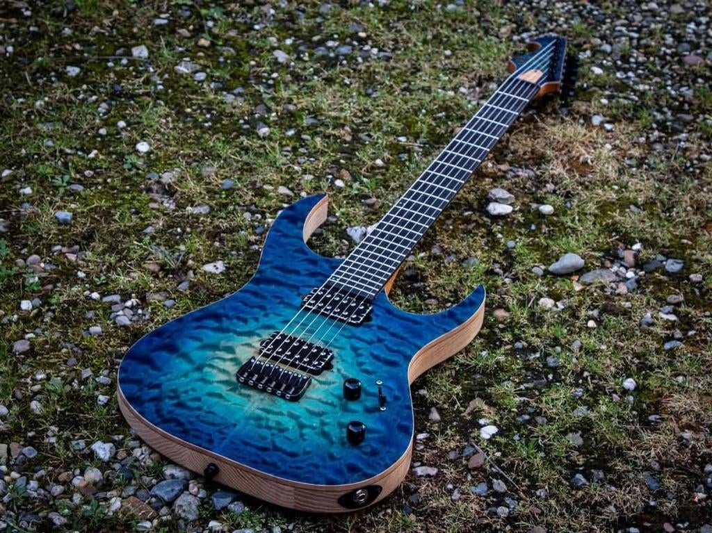 Wel Guitars Elysium Cerulean Blue Burst 2023, Ophalen of Verzenden, Zo goed als nieuw, Solid body, Overige merken