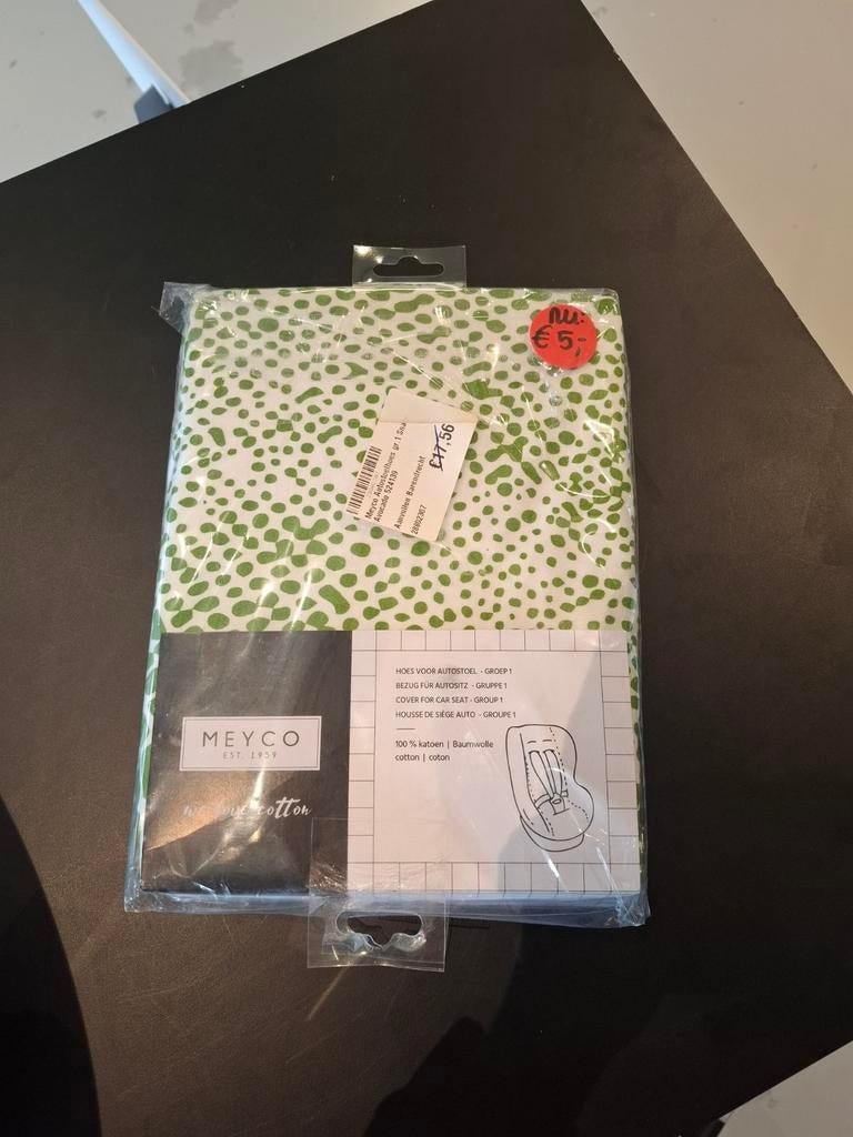 Meyco Snake Autostoelhoes Groep 1+ Avocado, Overige merken, Autogordel, 15 t/m 36 kg, Nieuw