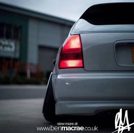 Honda Civic 96-00 Hatchback Achterlichten Dubbele Mistlicht, Ophalen of Verzenden, Gebruikt, Honda