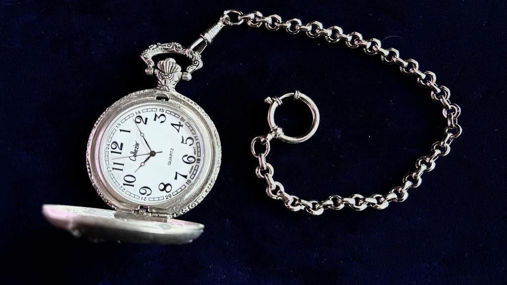 Zakhorloge met oude horloge ketting, Ophalen of Verzenden