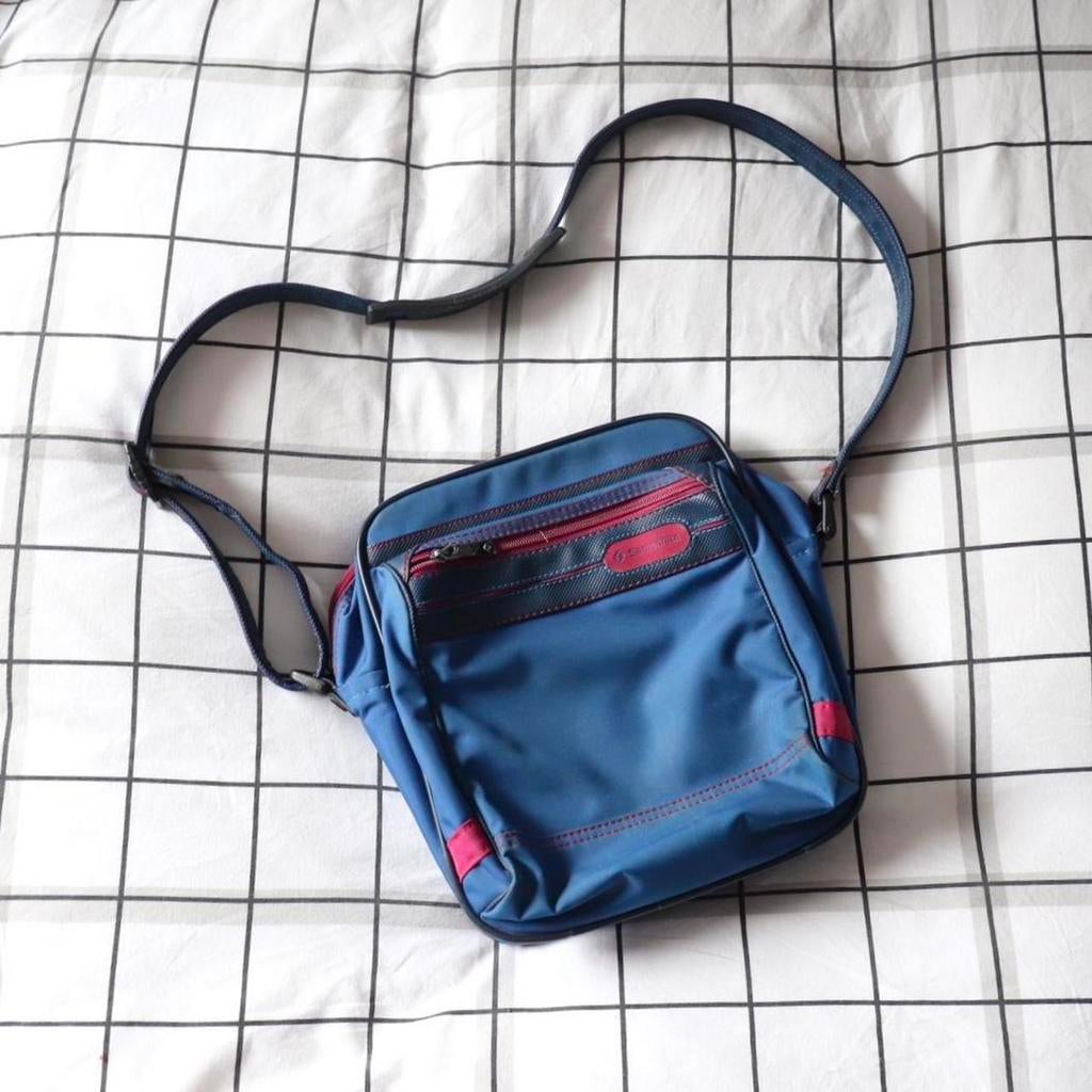 80’s Samsonite tas, Verzenden, Zo goed als nieuw, Blauw, Overige merken