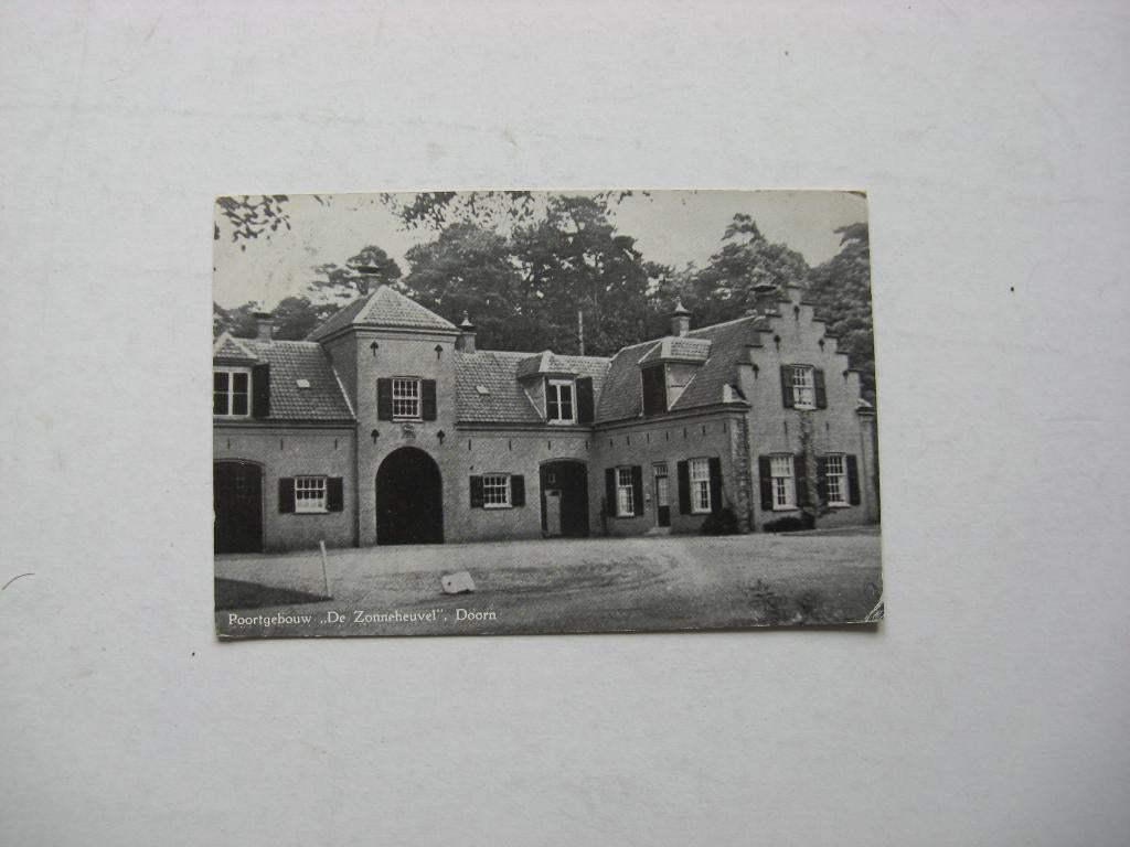 Doorn poortgebouw de zonneheuvel jaartal 1960, Ophalen of Verzenden, Voor 1920, Noord-Brabant