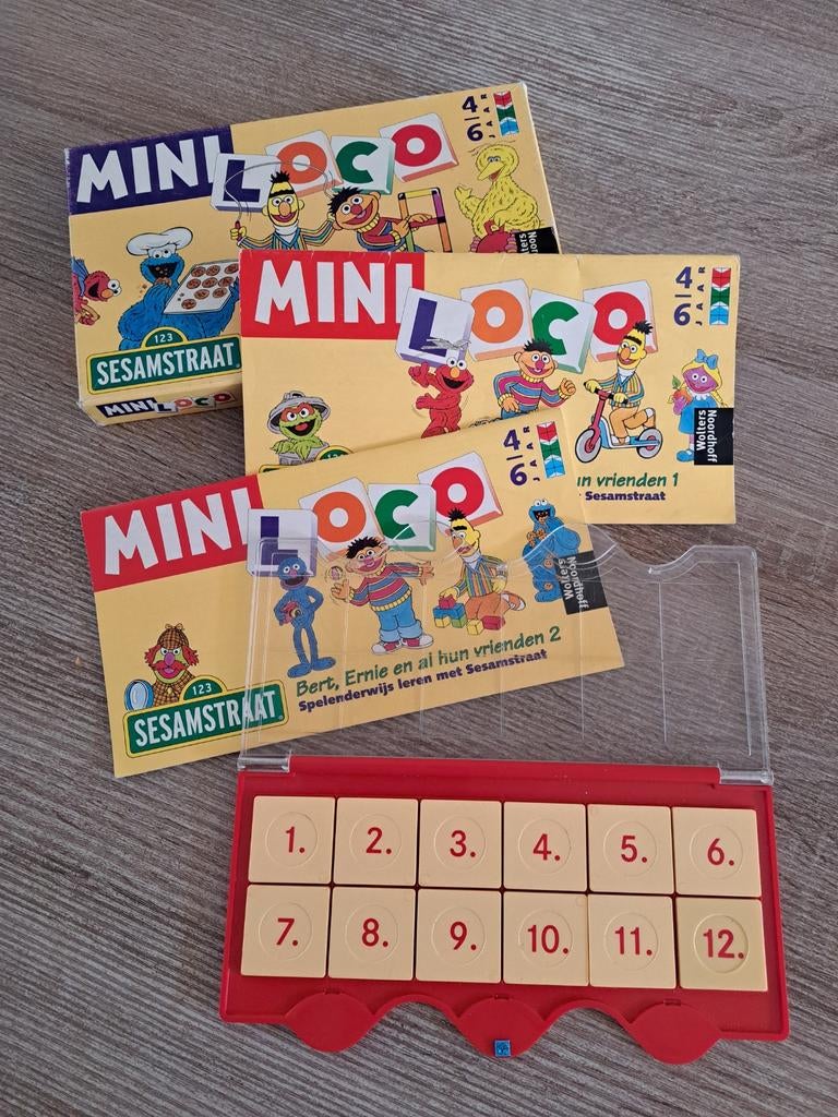 Mini Loco Sesamstraat, Ophalen of Verzenden, Zo goed als nieuw, Mini Loco, Vijf spelers of meer