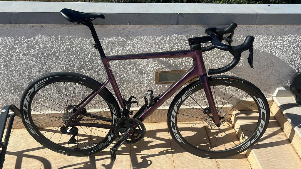 Cannondale SuperSix Evo HiMod 56cm Rainbow Trout, Zo goed als nieuw, Meer dan 20 versnellingen, 53 tot 57 cm, Ophalen
